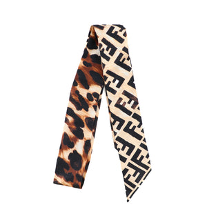FENDI - Leopard silk twilly