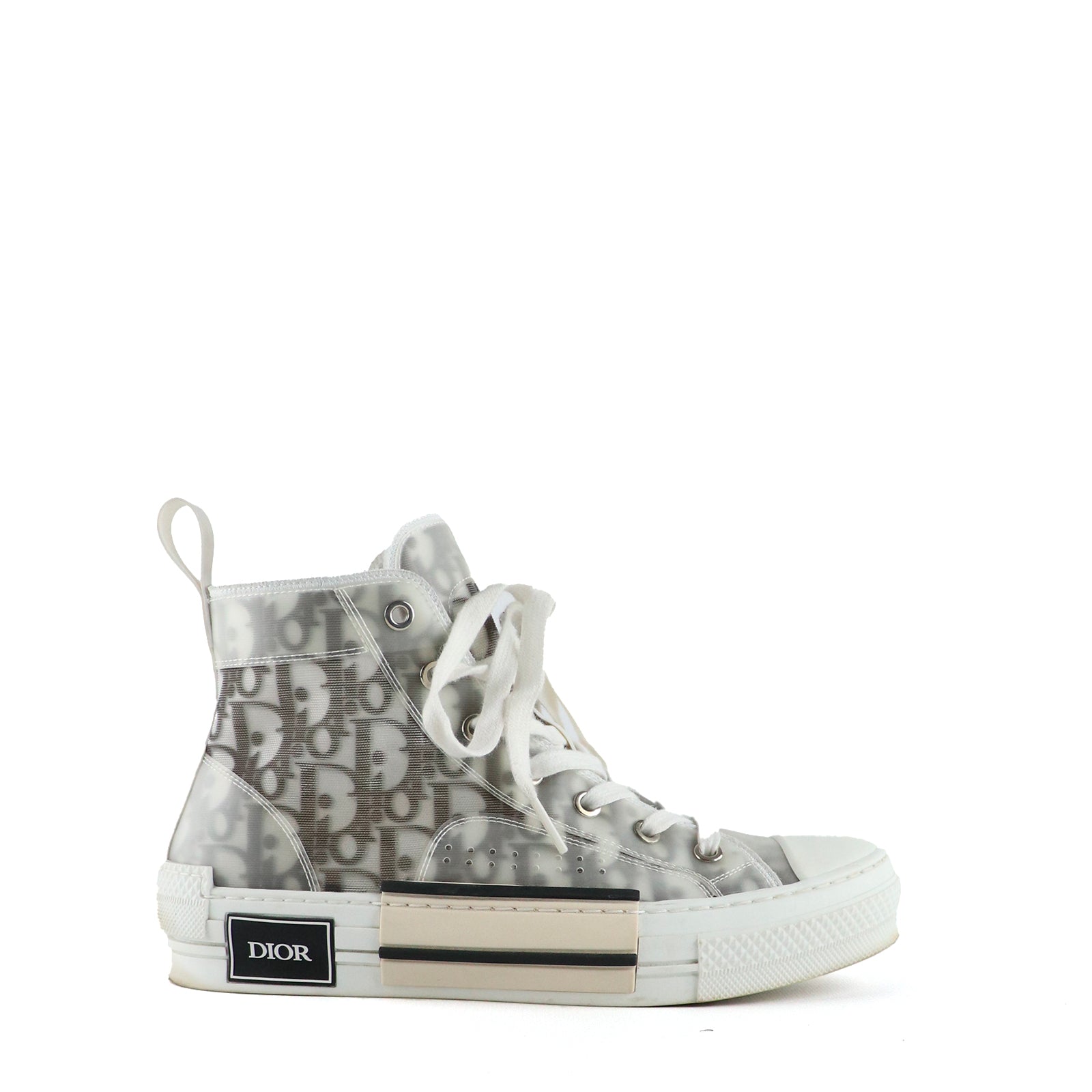 DIOR - Sneakers B23 Haute en toile oblique (T37)