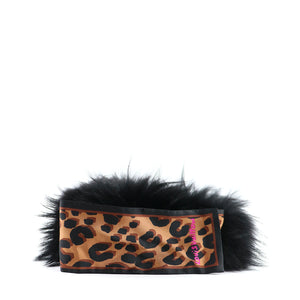 LOUIS VUITTON - Silk and fur choker