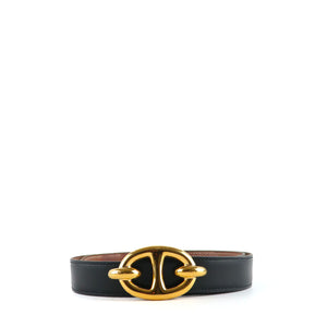 HERMÈS - Ceinture réversible Chaîne d'Ancre (T74)