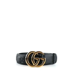 GUCCI - Ceinture en cuir embossé GG Marmont (T95)