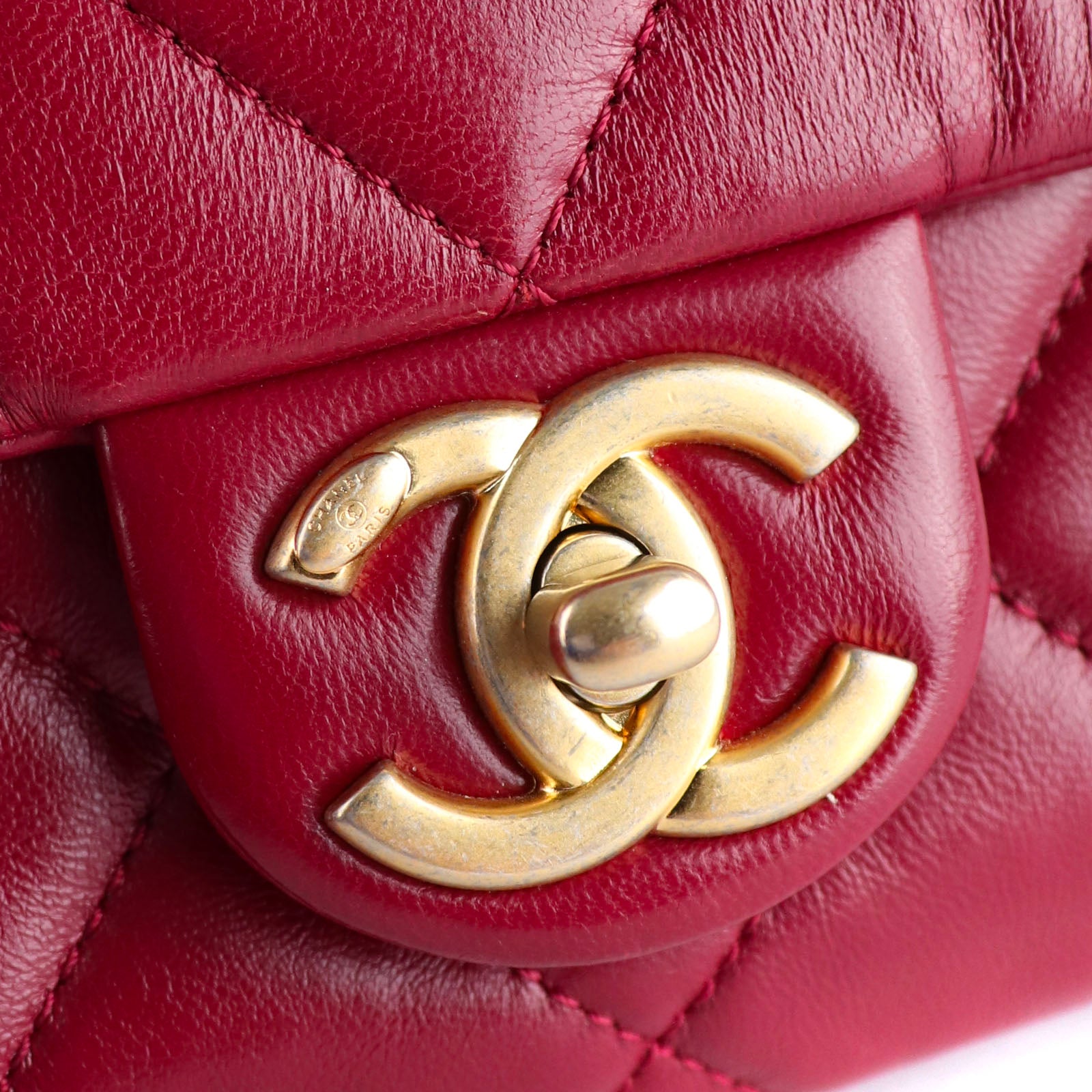 CHANEL - Sac à main Timeless édition limitée bourgogne