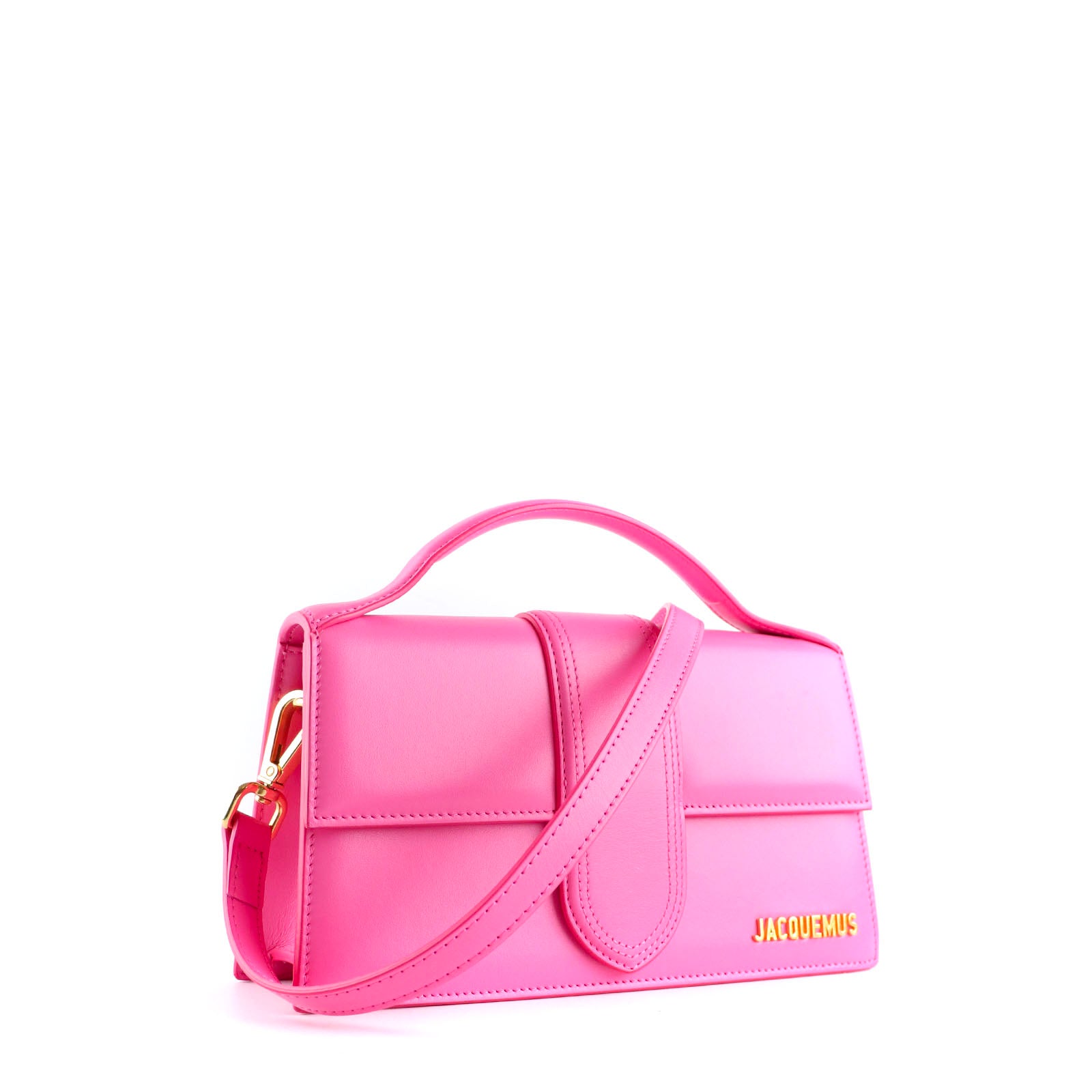JACQUEMUS - Sac à bandoulière Le Grand Bambino en cuir rose