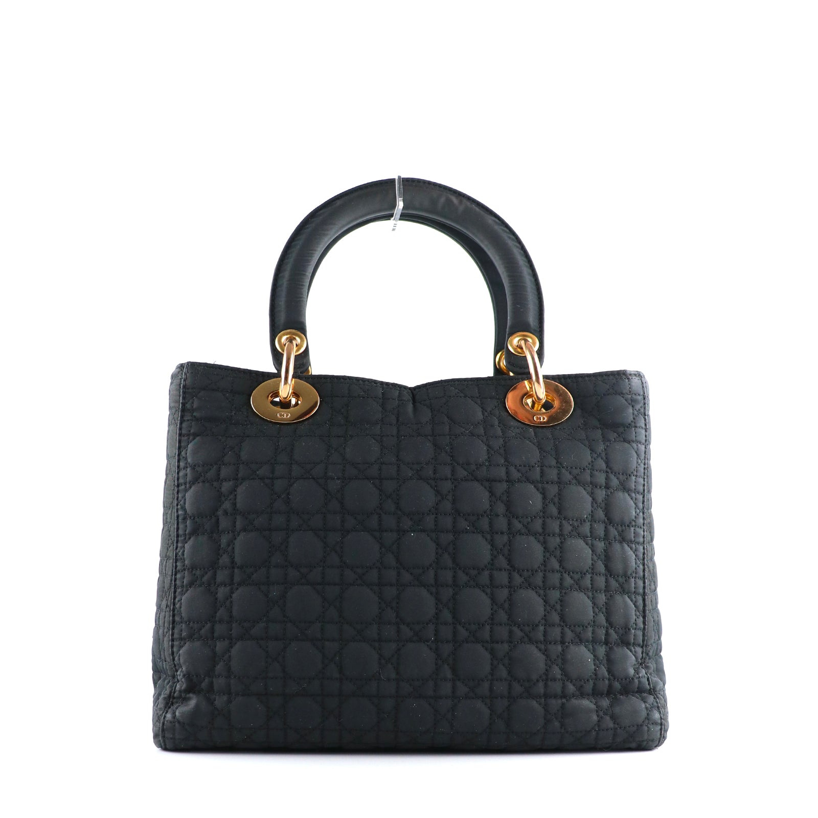 DIOR - Lady Dior bag in black canvas