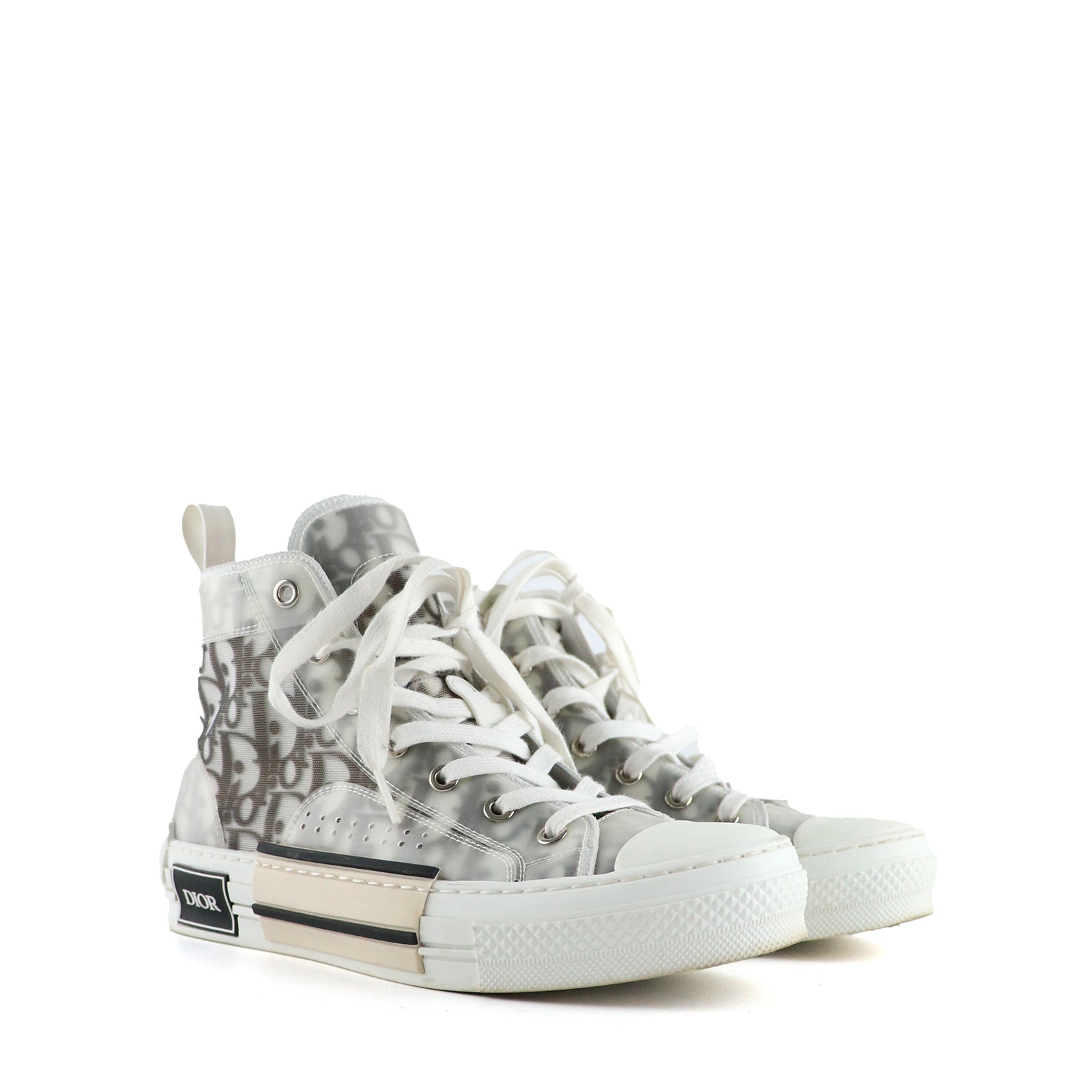 DIOR - Sneakers B23 Haute en toile oblique (T37)