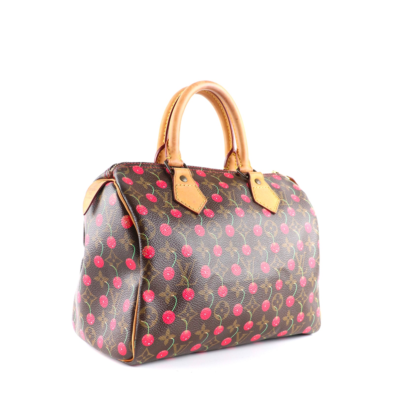 LOUIS VUITTON - Sac à main Speedy 25 en toile monogramme Murakami Cerises