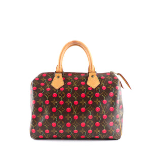 LOUIS VUITTON - Sac à main Speedy 25 en toile monogramme Murakami Cerises