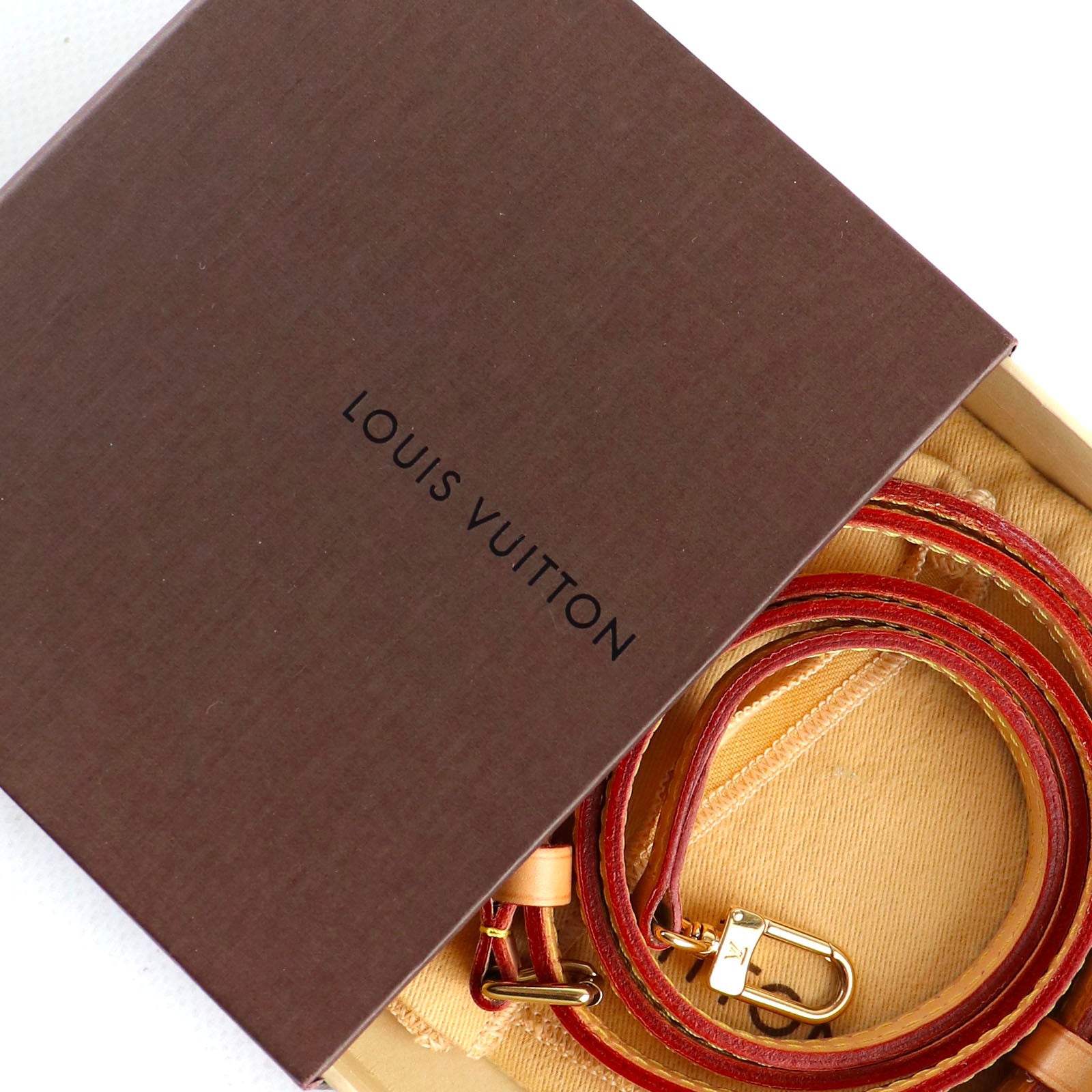 LOUIS VUITTON - Bandoulière de sac réglable en cuir