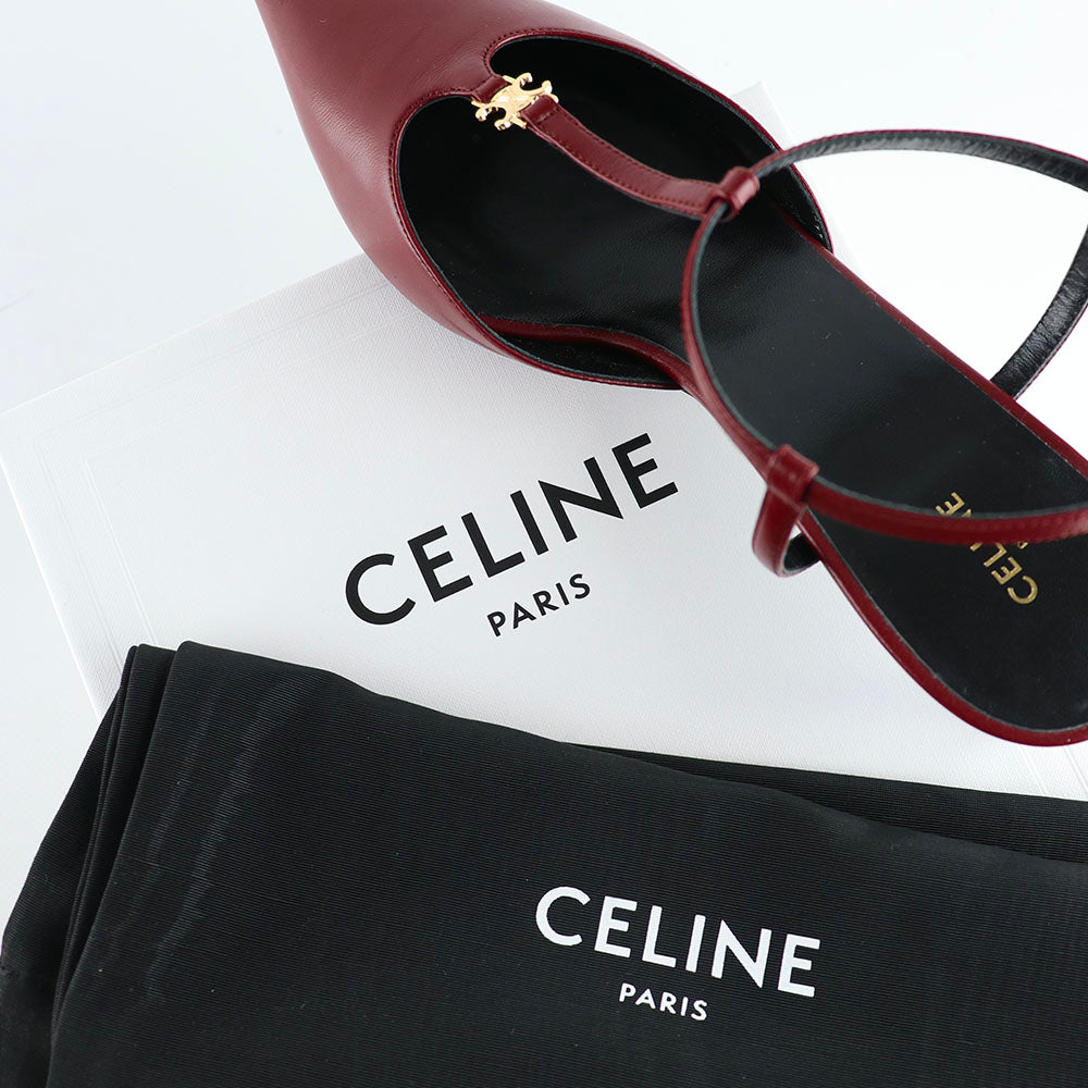 CELINE - Kitten leather pumps (T39)