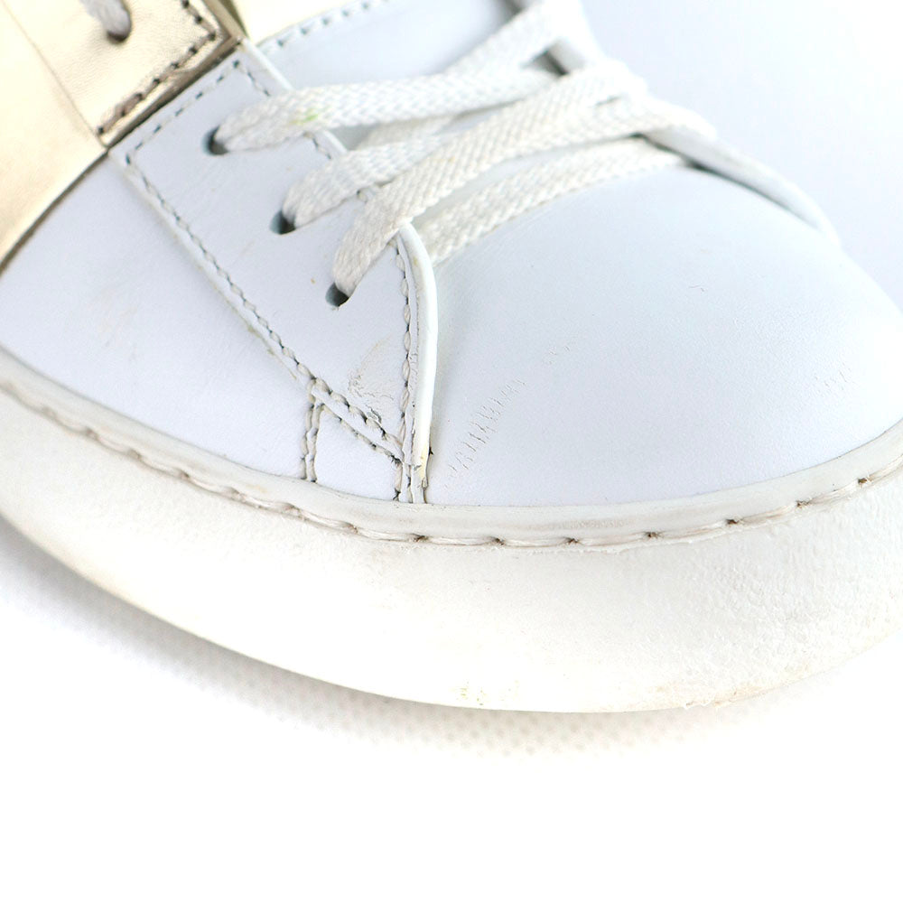 VALENTINO - Open sneakers in white leather (T36.5)