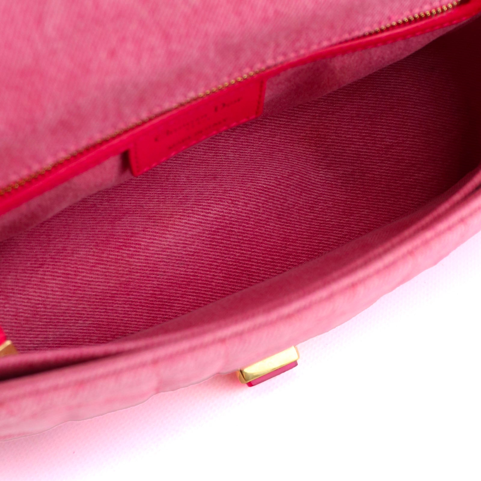 DIOR - Sac à bandoulière Caro medium en denim rose