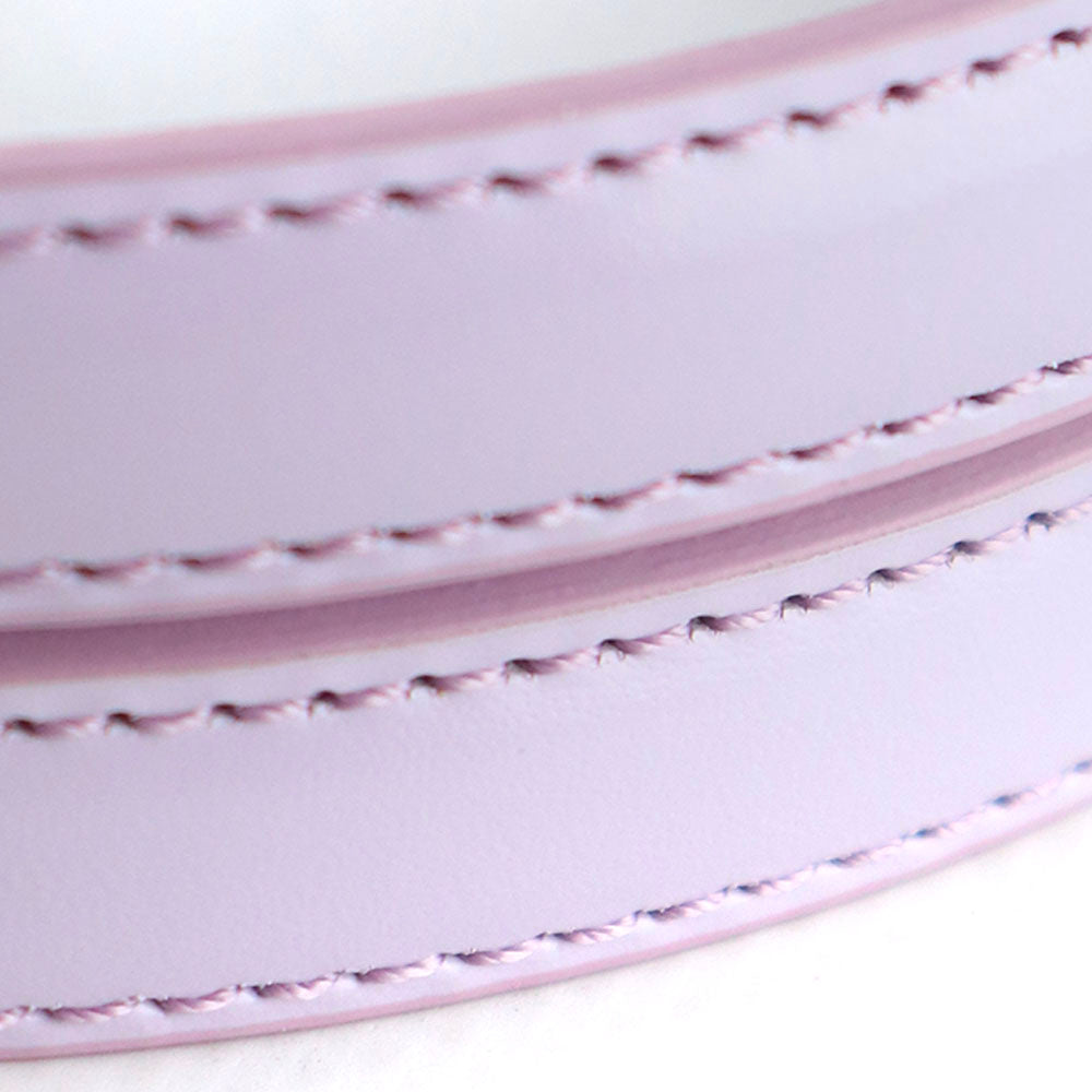 CELINE - Ceinture Triomphe teen en cuir lilas pastel (T80)