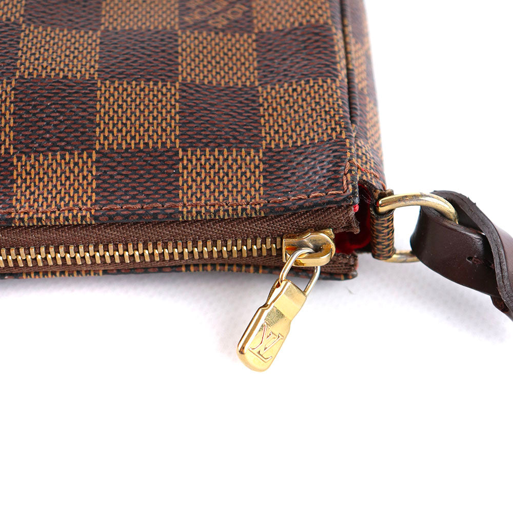 LOUIS VUITTON - Pochette Accessoires NM en toile enduite damier ébène