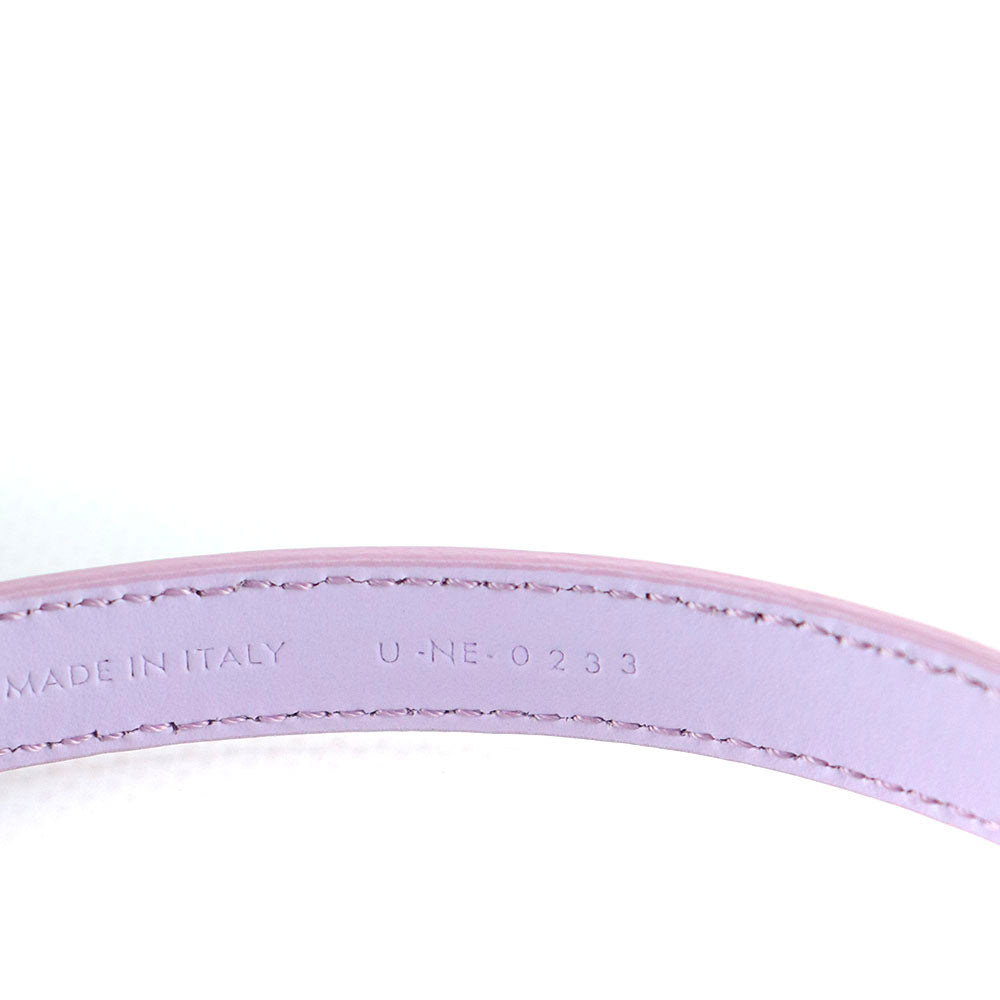 CELINE - Ceinture Triomphe teen en cuir lilas pastel (T80)