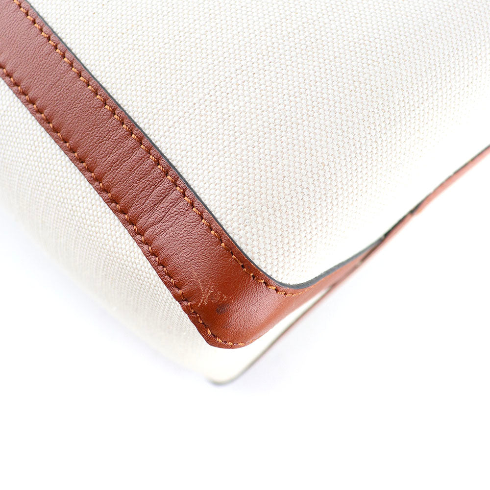 VALENTINO - Grande Plage tote bag in brown canvas and leather