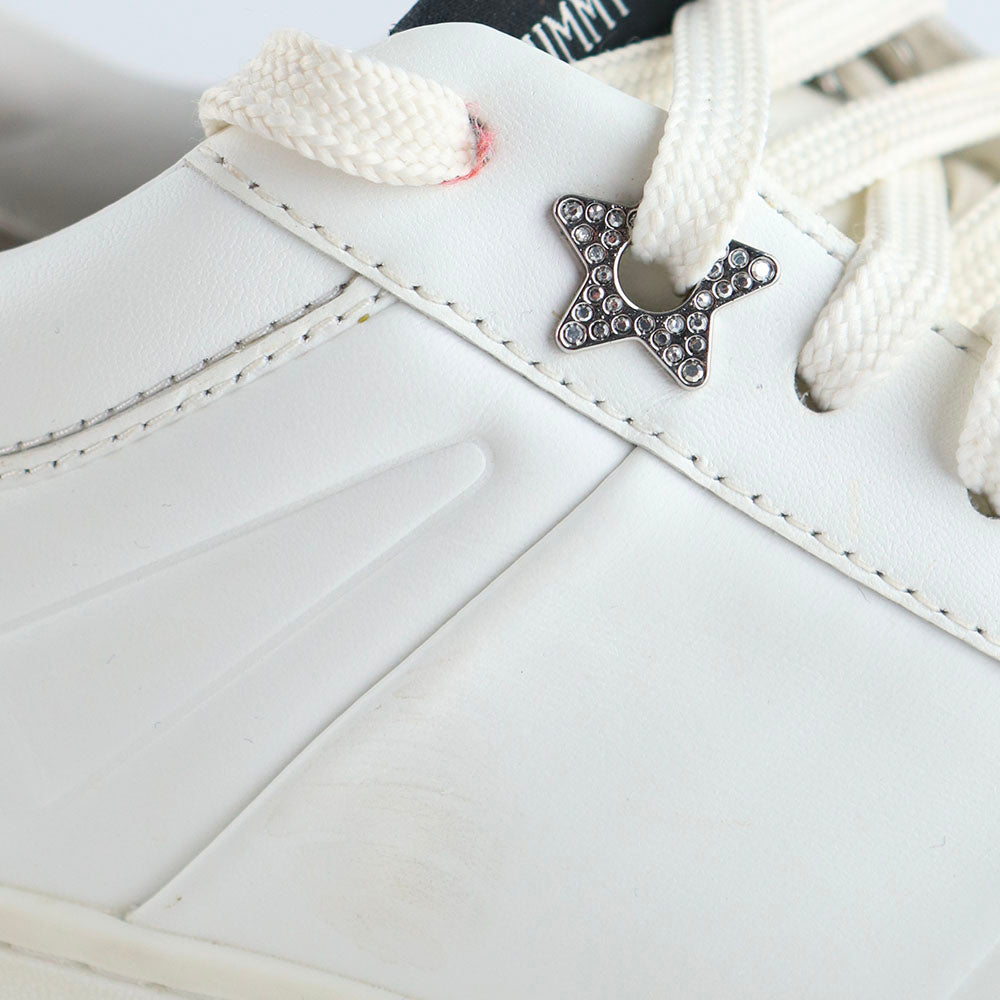 JIMMY CHOO - Sneakers Hawaï en cuir blanc (T37)