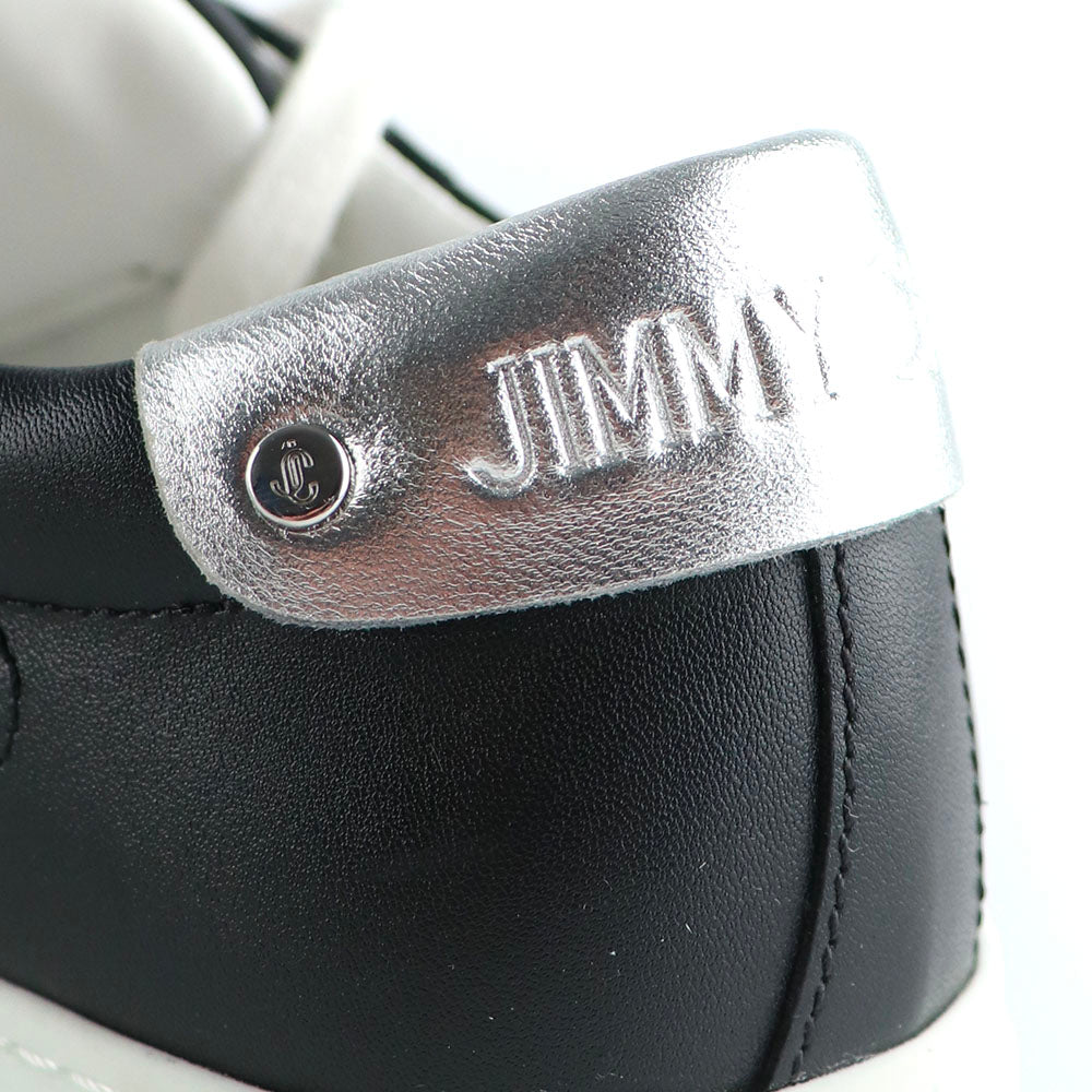 JIMMY CHOO - Sneakers Rome en cuir noir (T37)
