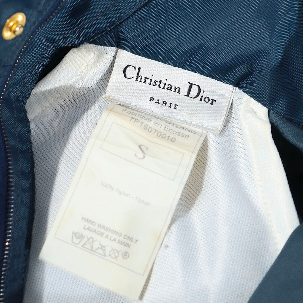 DIOR - Coupe vent en nylon bleu marine (S)