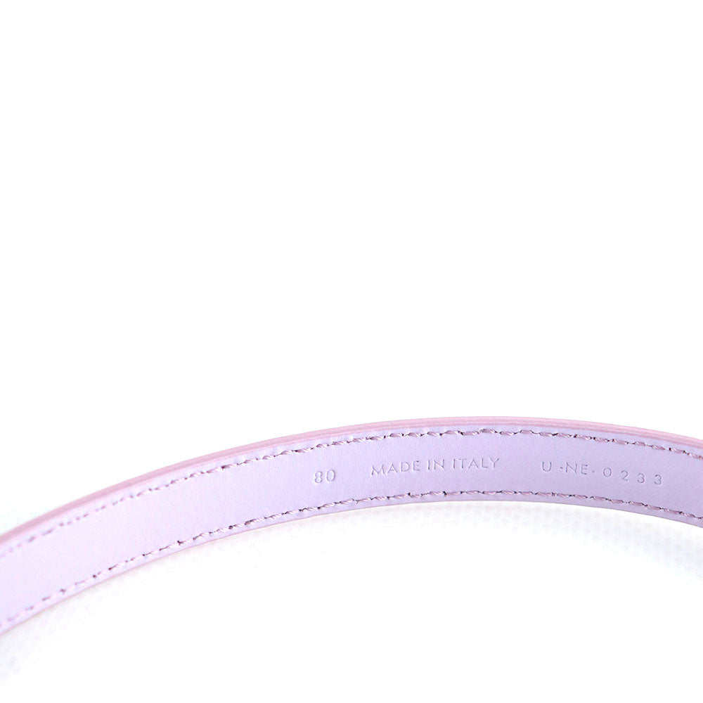 CELINE - Ceinture Triomphe teen en cuir lilas pastel (T80)