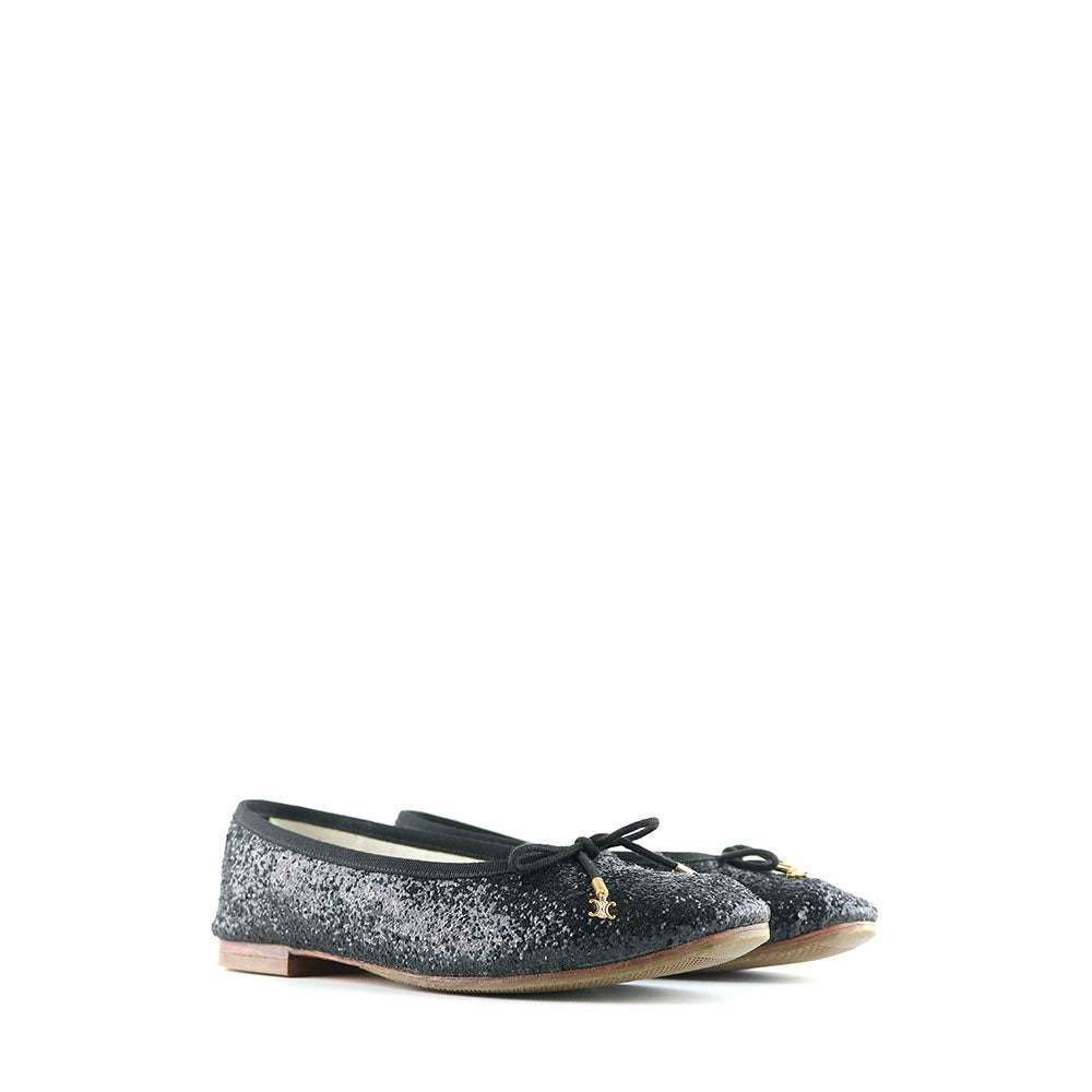 CELINE - Ballerines glitter Triomphe (T39)