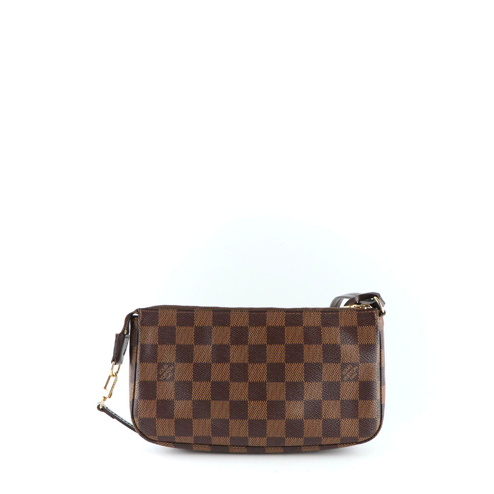 LOUIS VUITTON - Pochette Accessoires NM en toile enduite damier ébène