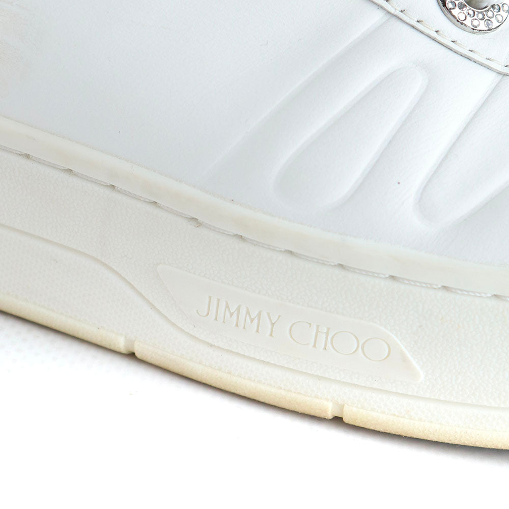 JIMMY CHOO - Sneakers Hawaï en cuir blanc (T37)