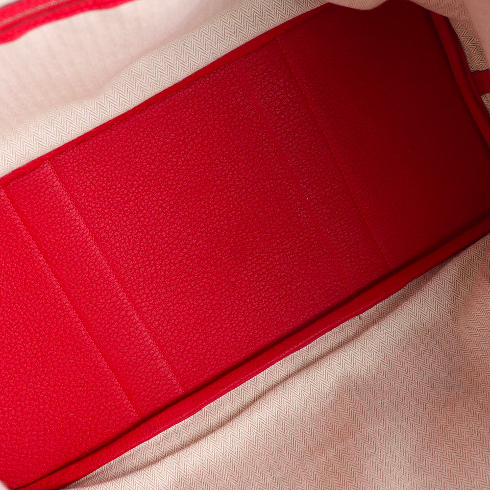 HERMÈS - Sac à main Garden Party en cuir togo rouge