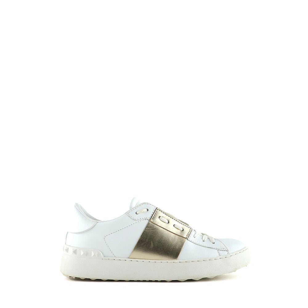 VALENTINO - Open sneakers in white leather (T36.5)