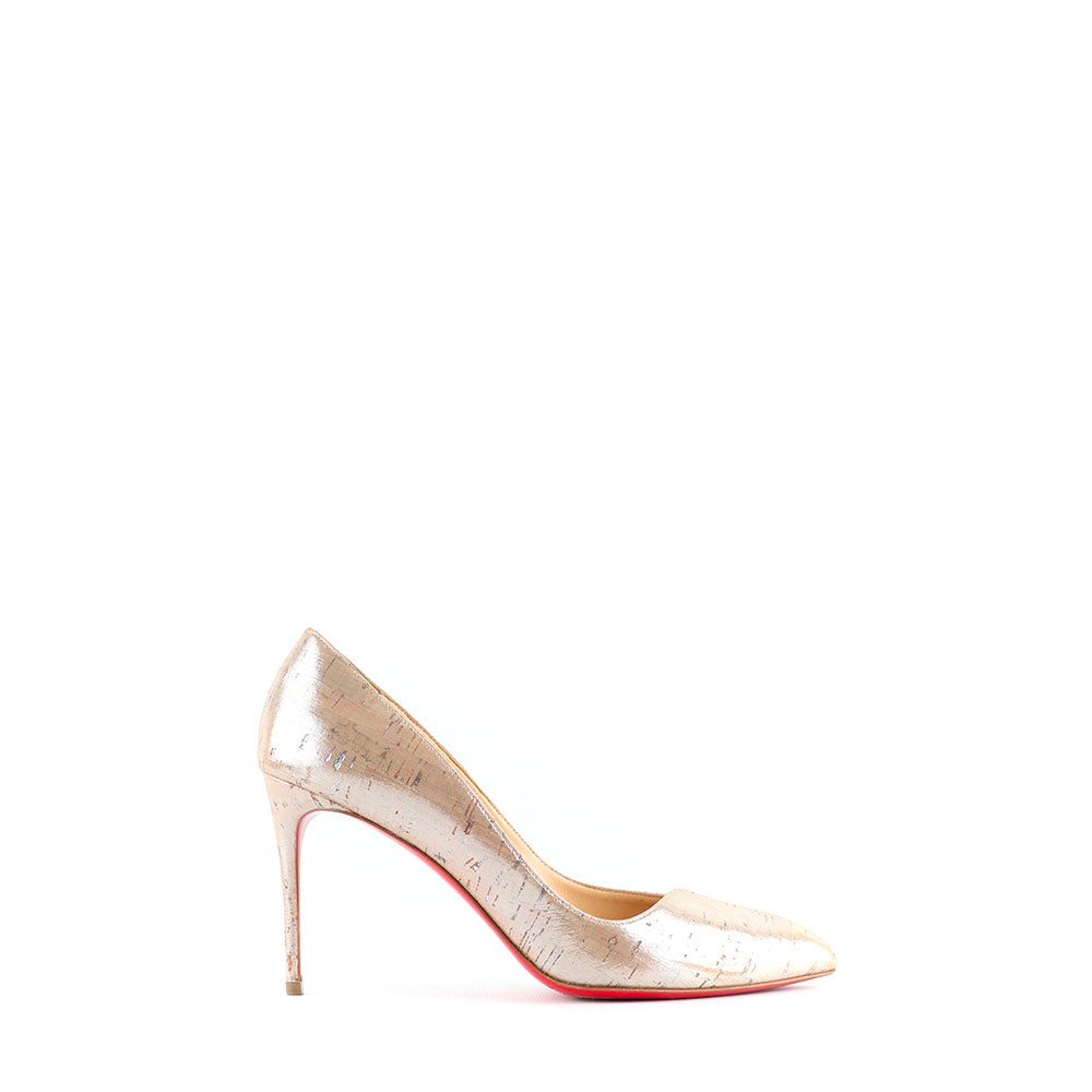 LOUBOUTIN - Corneille pumps in cork effect leather (T38)