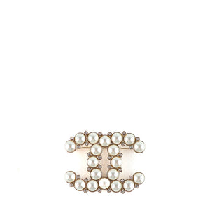 CHANEL - Pearl CC brooch