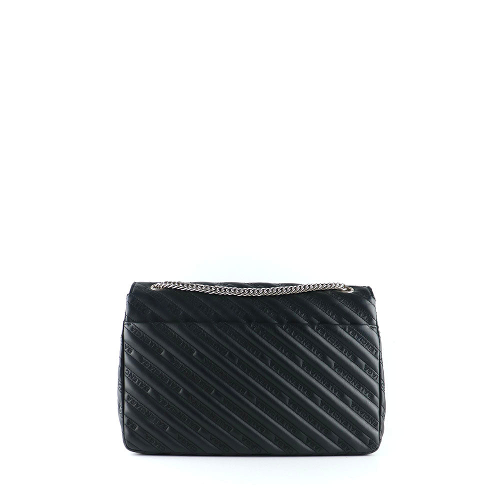 BALENCIAGA - Sac à bandoulière BB Round en cuir noir matelassé