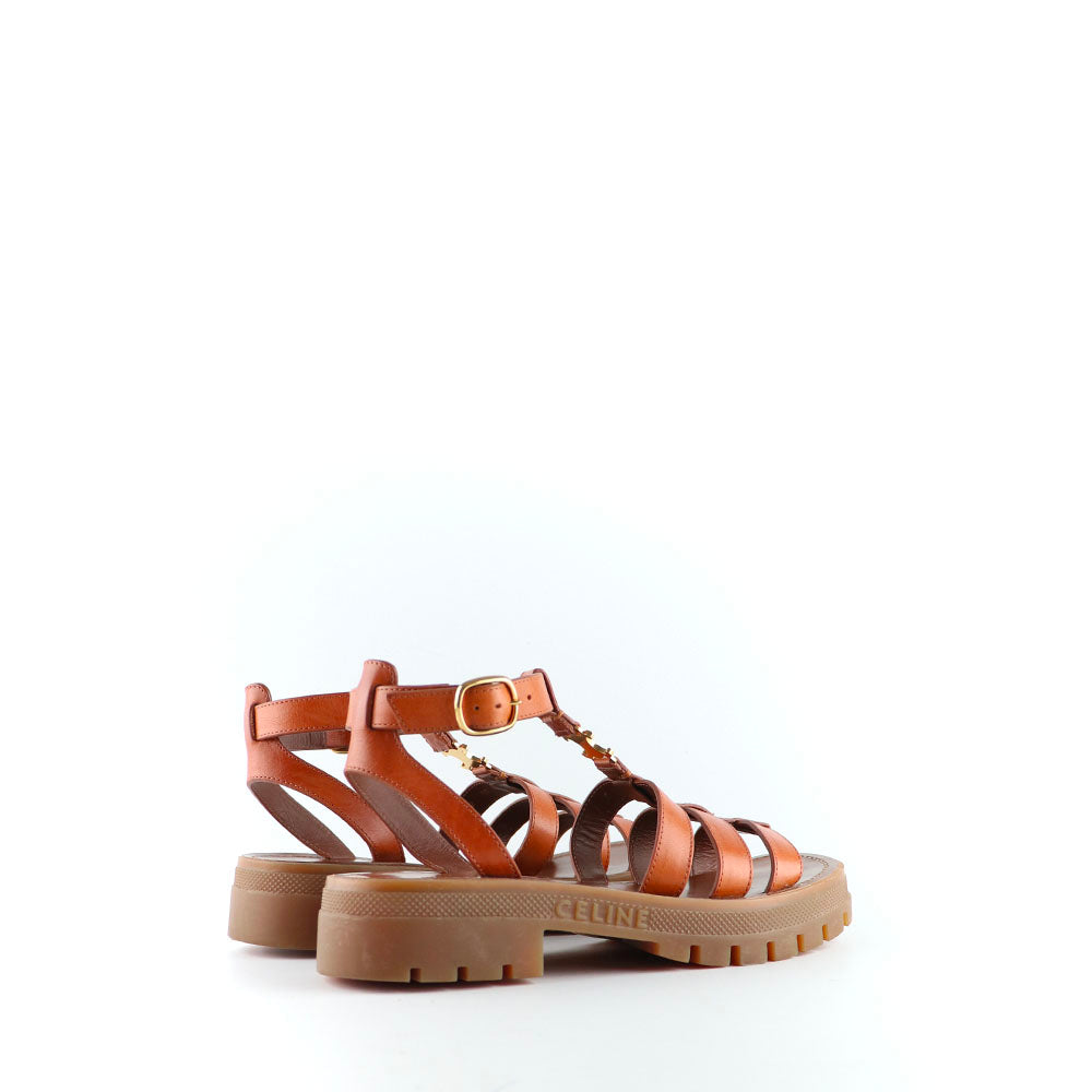 CELINE - Cléa Triomphe Gladiator leather sandals (T38)