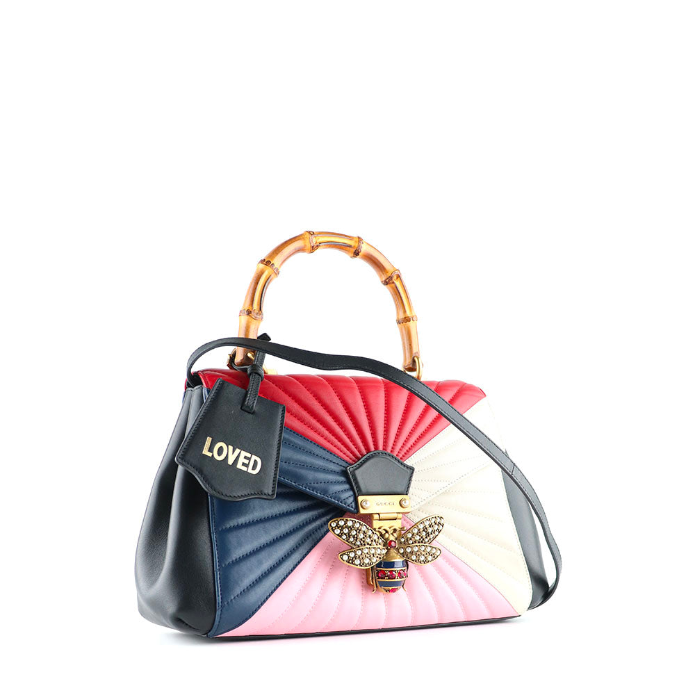 GUCCI - Queen Margaret shoulder bag in quilted leather