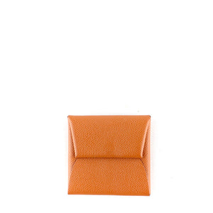 HERMÈS - Bastia coin purse in gold epsom leather