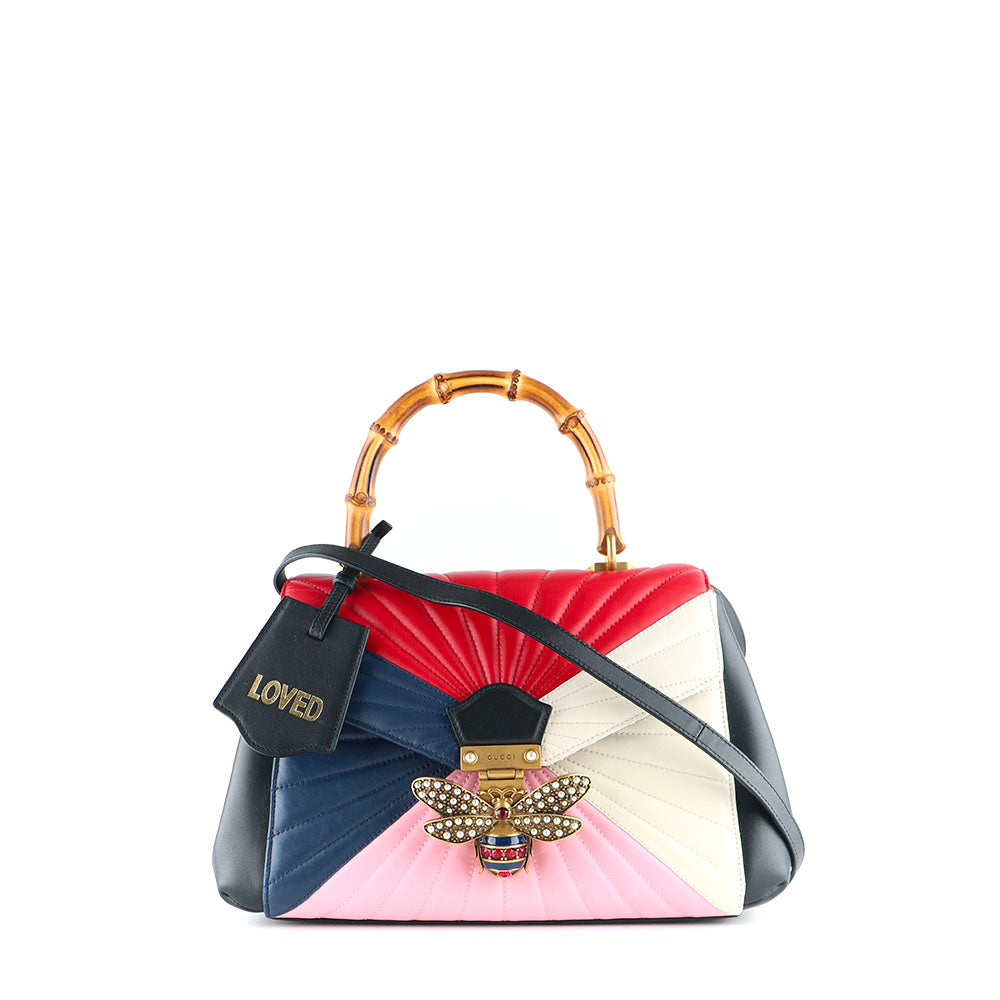 GUCCI - Queen Margaret shoulder bag in quilted leather