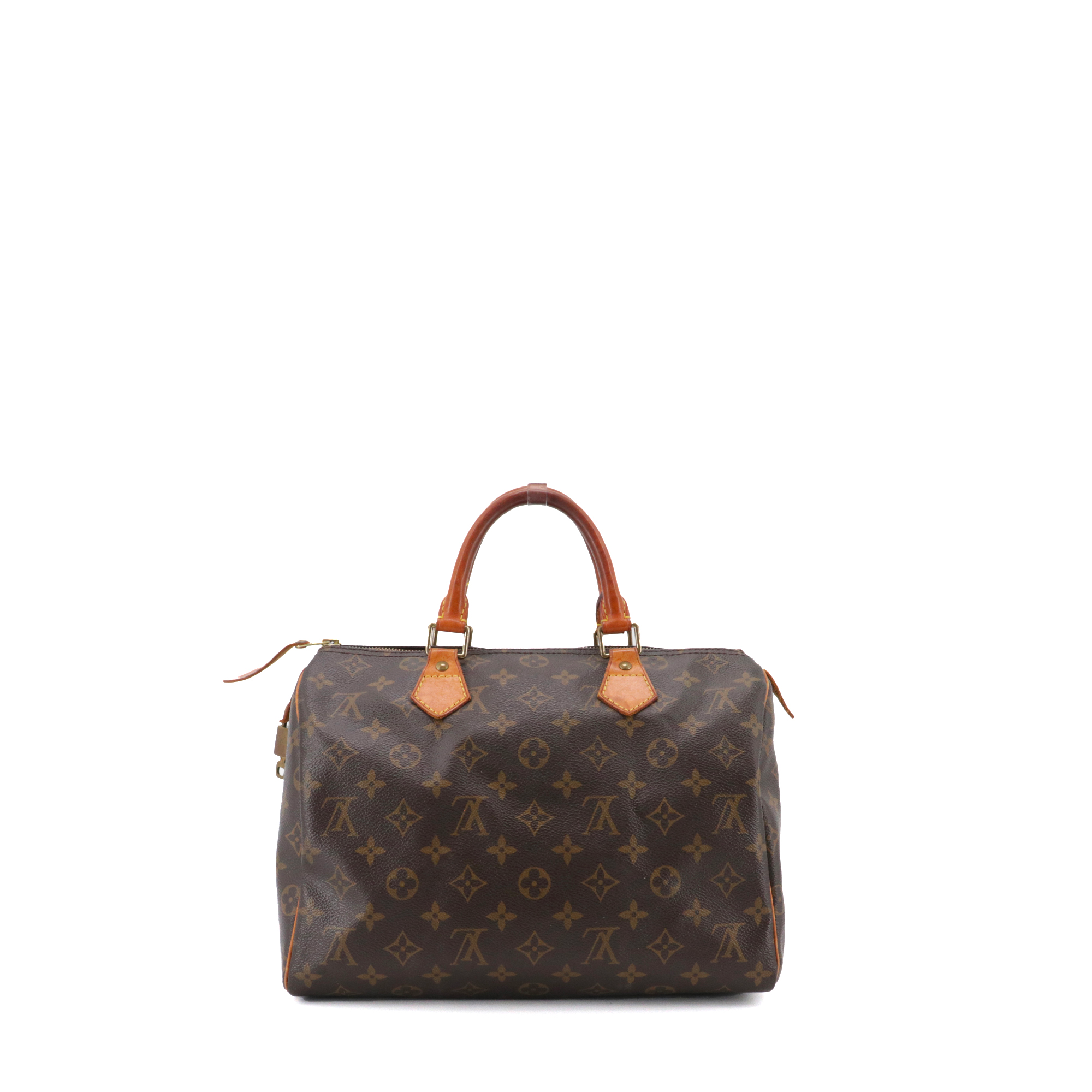 LOUIS VUITTON - Sac à main Speedy 30 Louis Vuitton en toile monogrammée