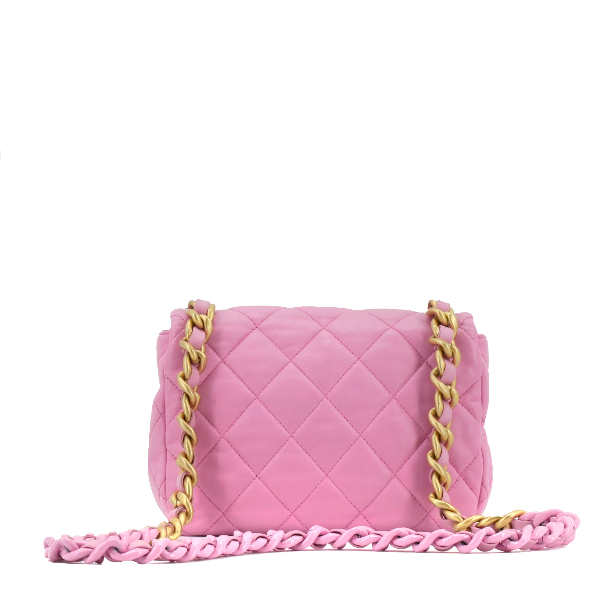 CHANEL - Limited Edition Chanel Pink Leather Shoulder Bag