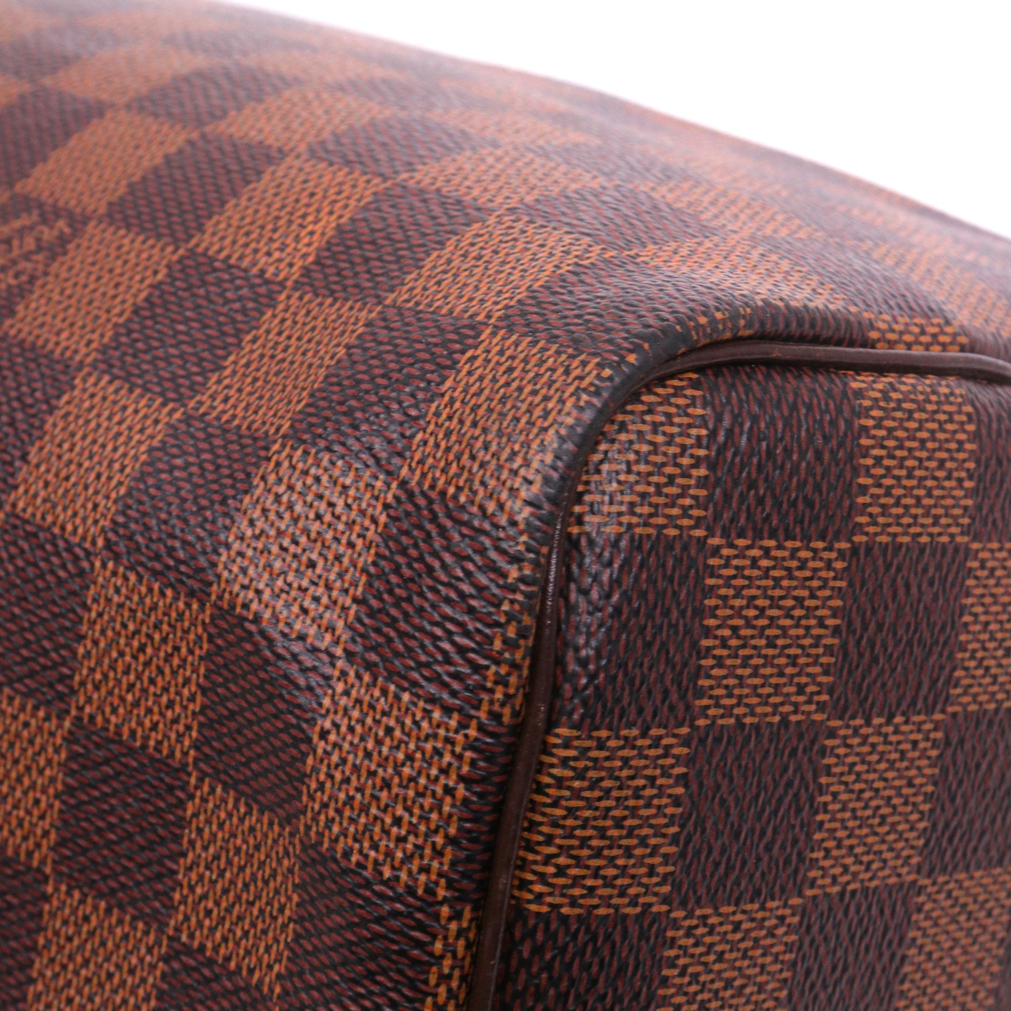 LOUIS VUITTON - Sac à main Speedy 35 Louis Vuitton en toile damier ébène