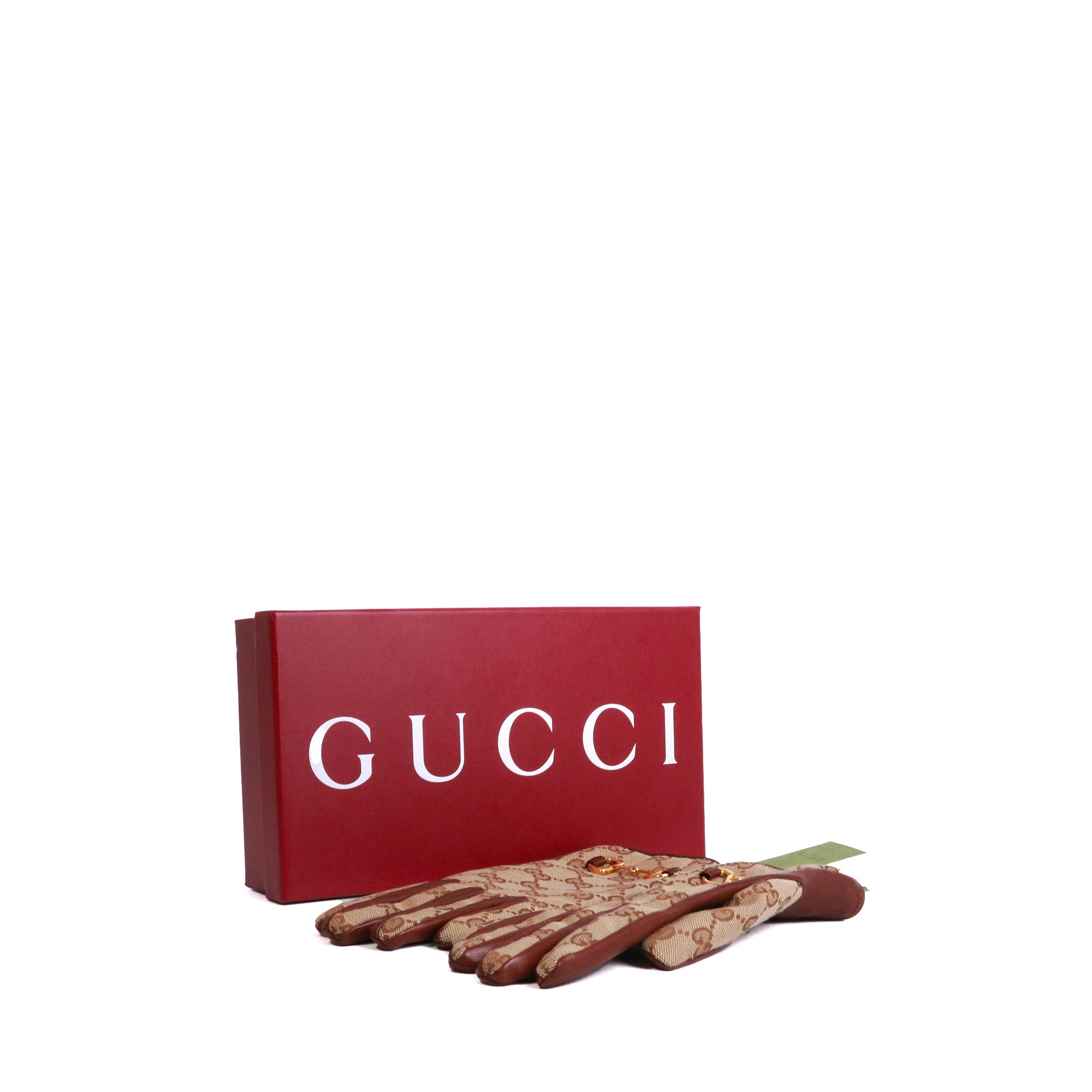 SAINT LAURENT - Purple leather gloves (M)