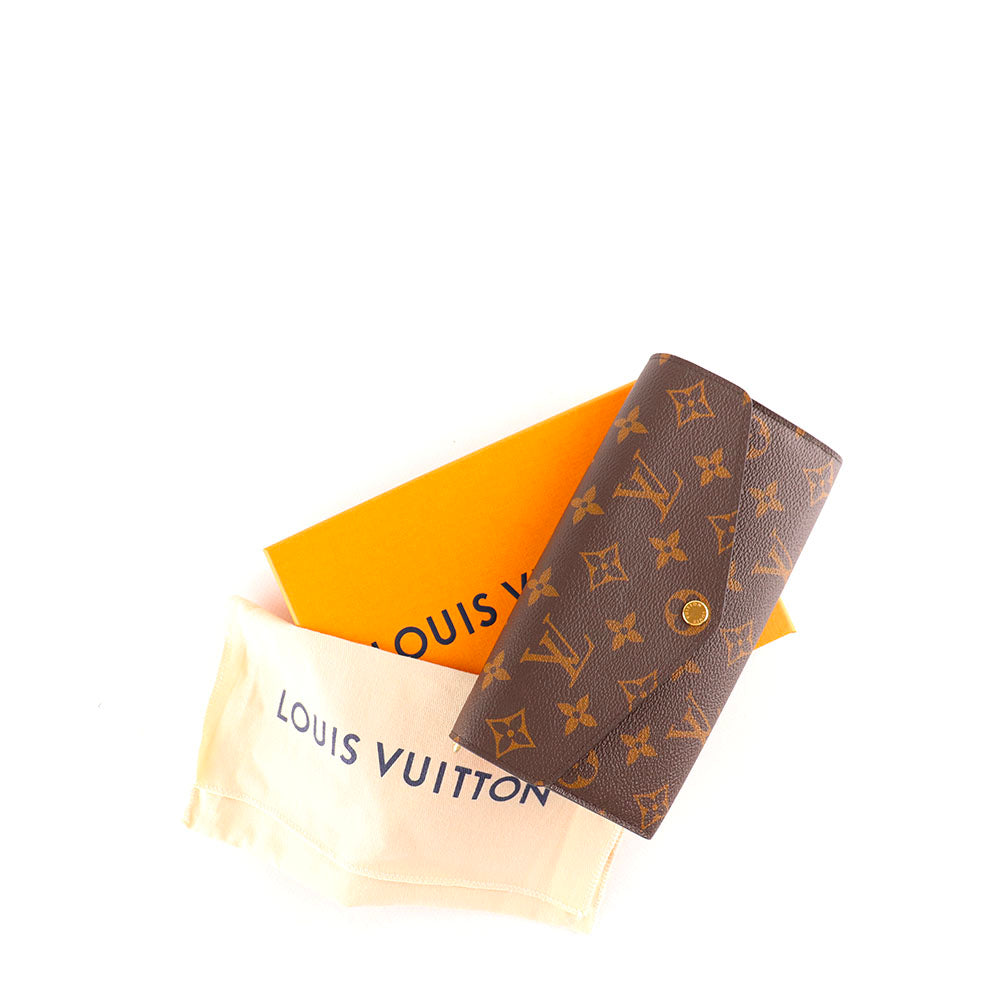 LOUIS VUITTON - Portefeuille Sarah en toile monogramme