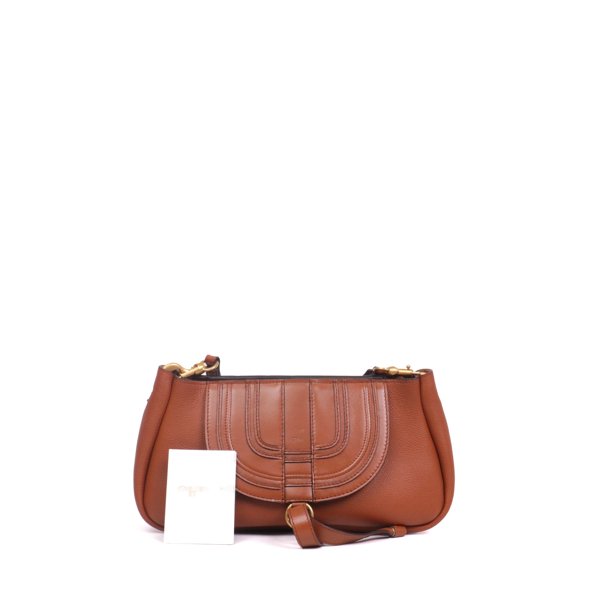 CHLOÉ - Darry shoulder bag in black grained leather