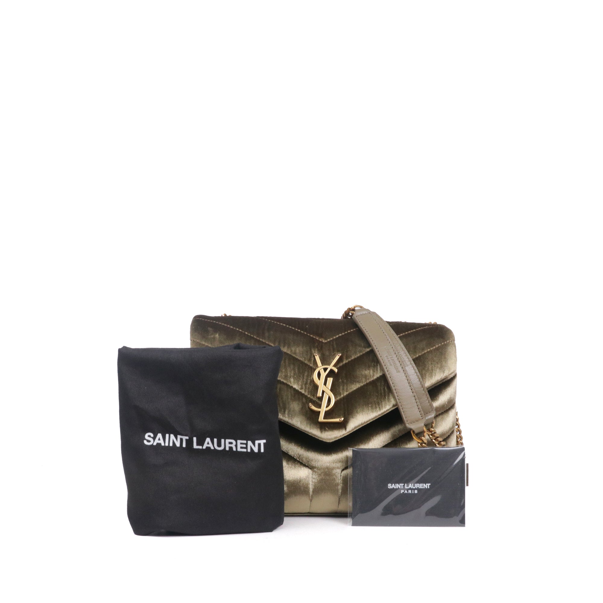 SAINT LAURENT - Saint Laurent Loulou small shoulder bag in black quilted leather