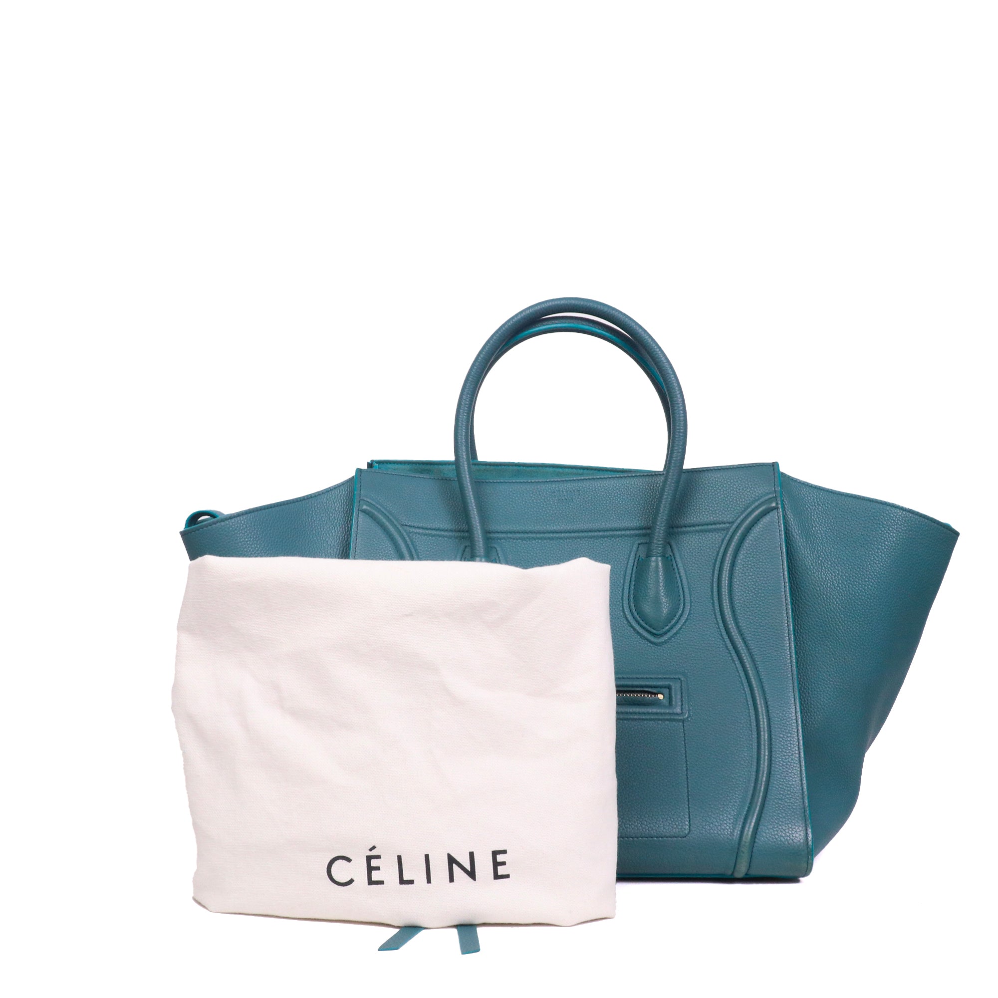 CELINE - Two-tone Luggage handbag