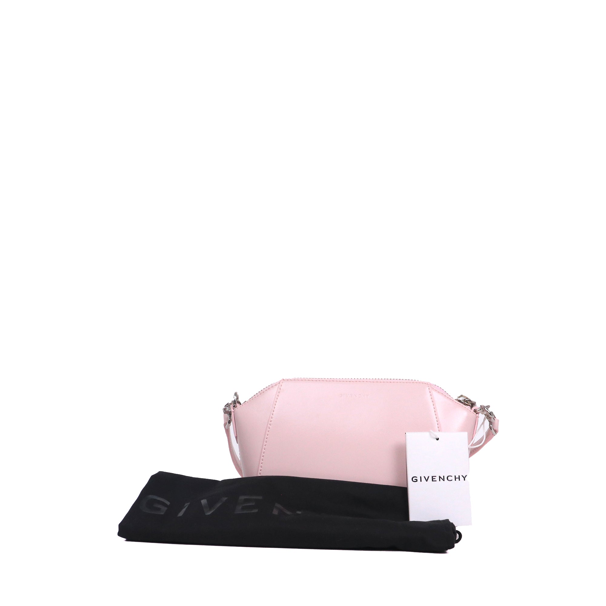 GIVENCHY - Sac à bandoulière Antigona XS Givenchy en cuir lisse rose pâle