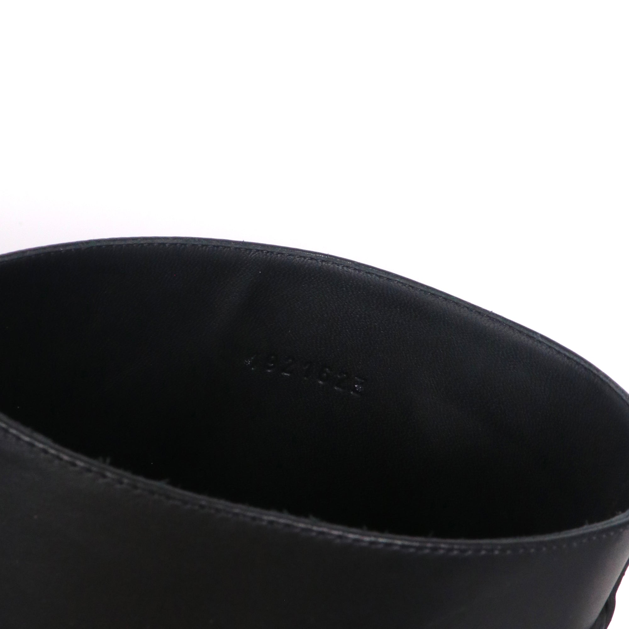 HERMÈS - Bottes à talons Versailles Hermès en cuir noir (T37)
