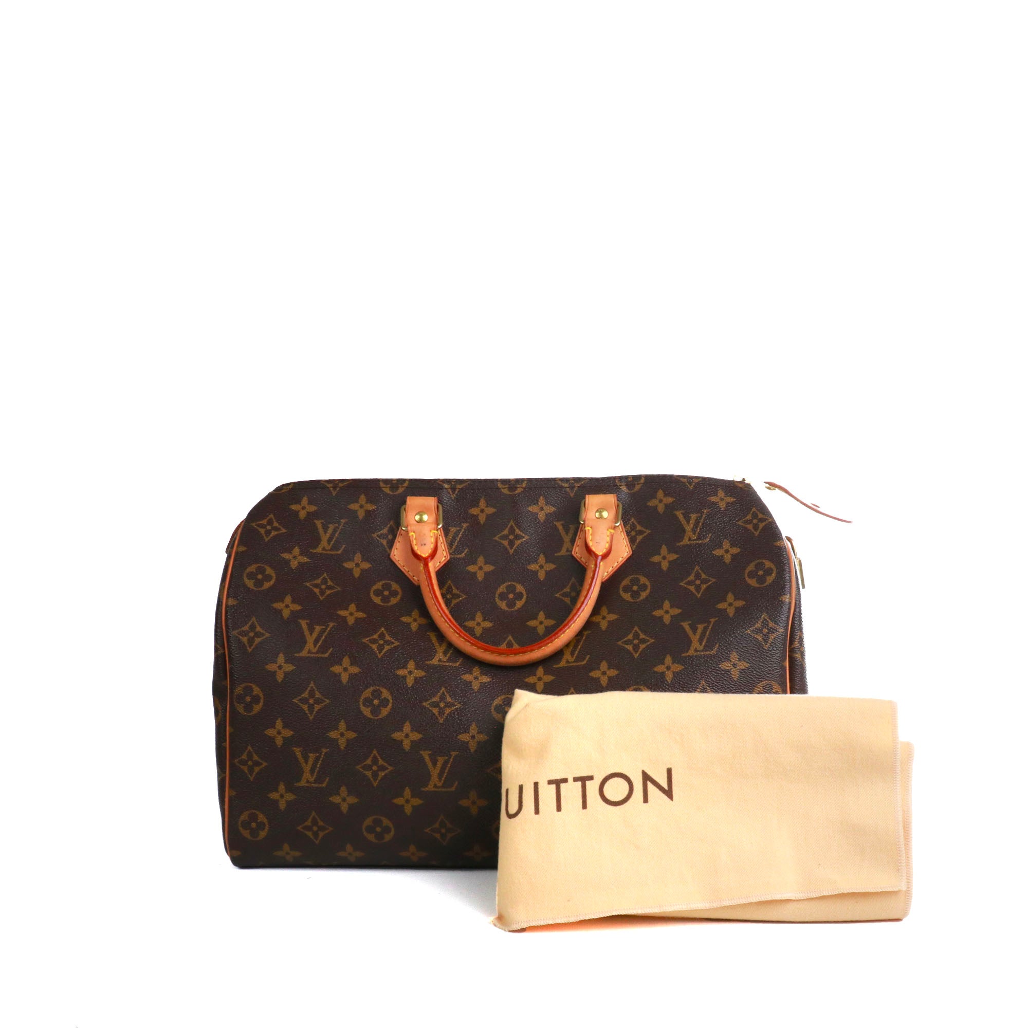 LOUIS VUITTON - Sac à main Speedy 35 Louis Vuitton en toile monogramme