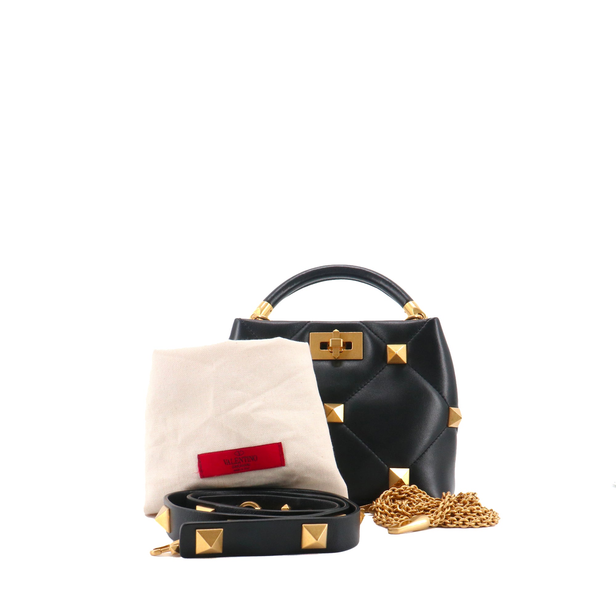 VALENTINO - Rockstud leather tote bag