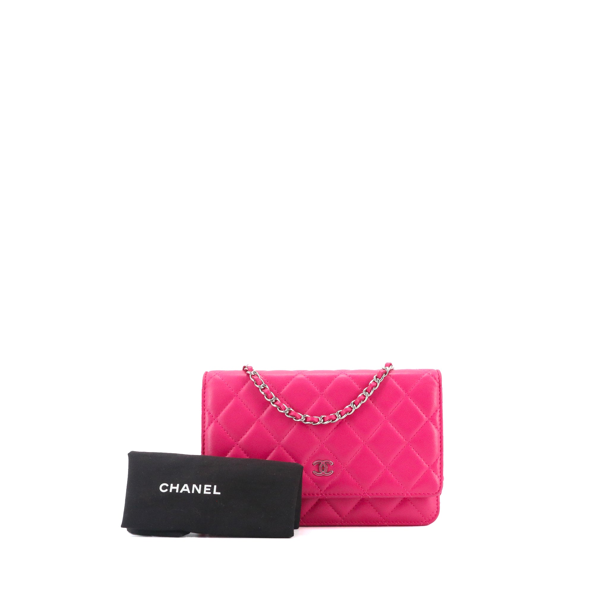 CHANEL - Sac Wallet On Chain Timeless Chanel en cuir lisse rose