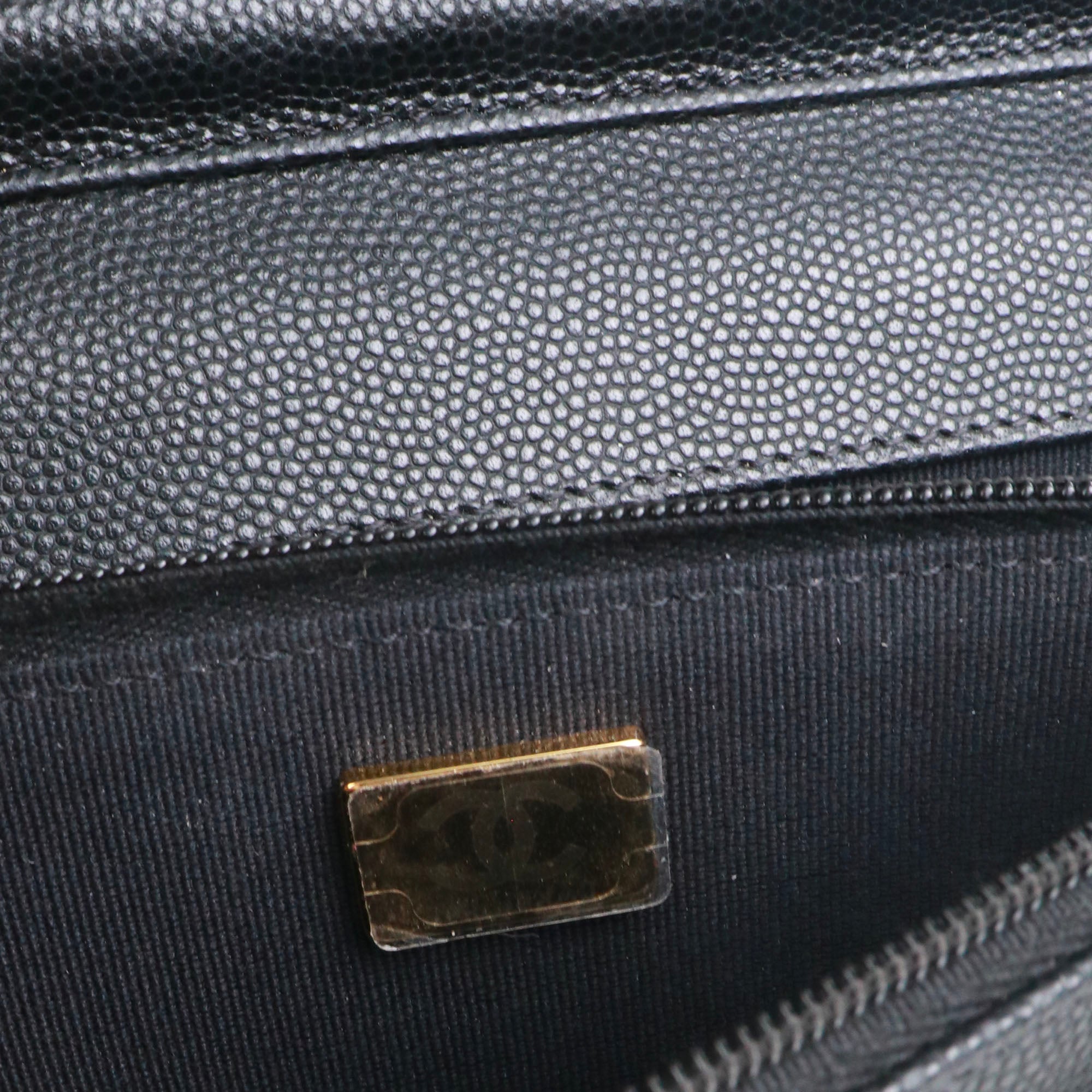 CHANEL - Chanel Timeless Wallet On Chain bag in black caviar leather