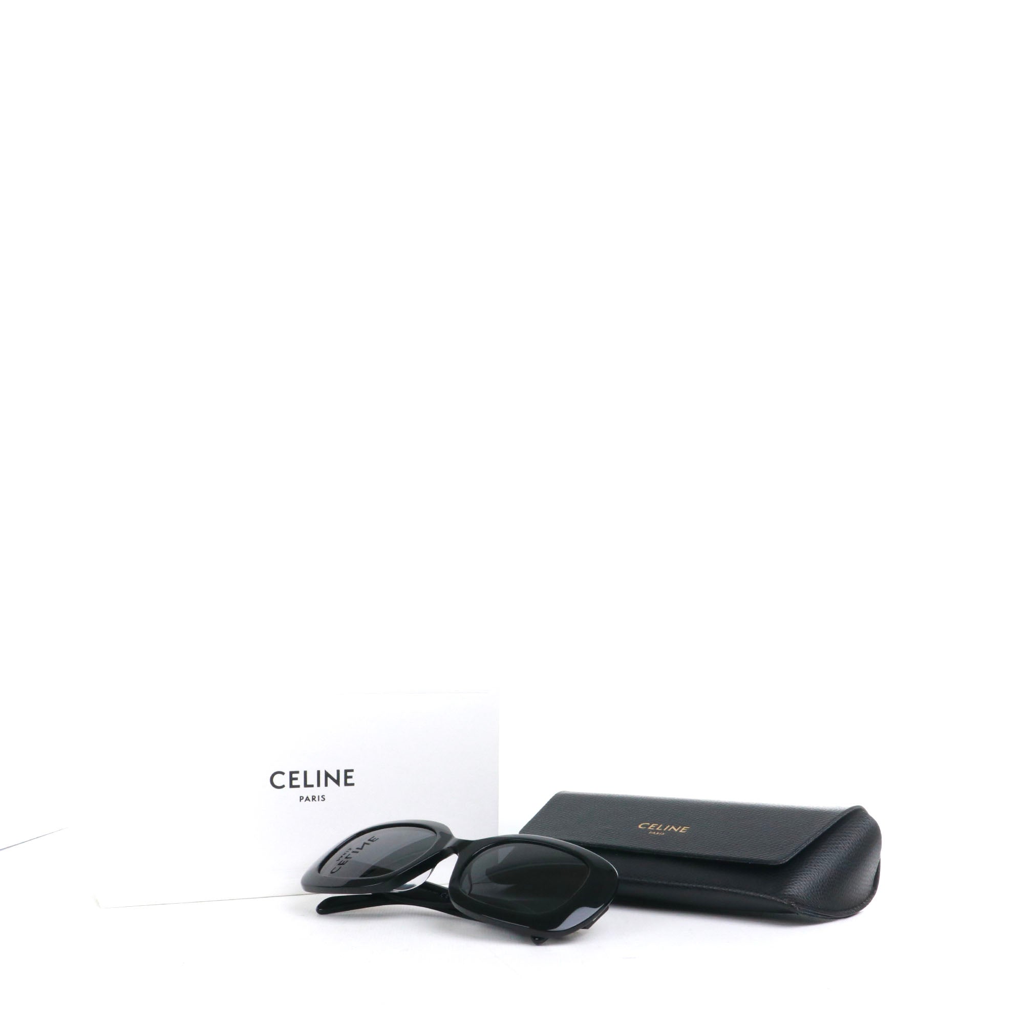 CELINE - Lunettes de soleil Triomphe Céline en plastique noir
